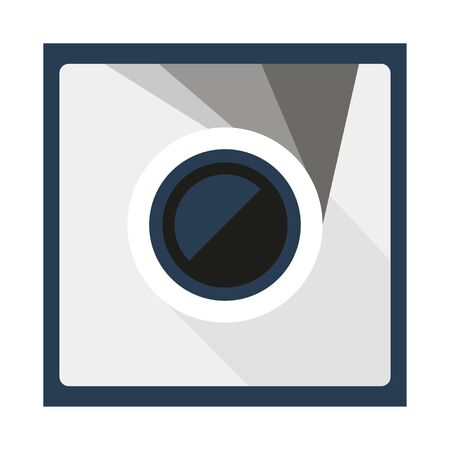 Camera icon in black and whiteのイラスト素材