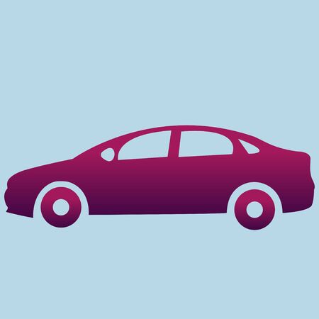 Car with a purple gradientのイラスト素材