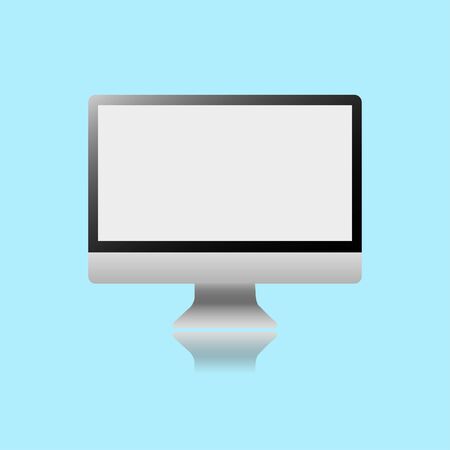 Laptop reflection vector illustrationのイラスト素材