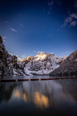 Lake Braiesの写真素材