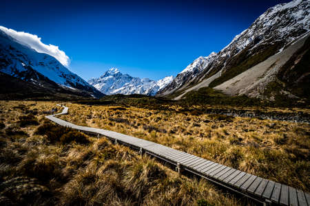Hiking trail to glacier