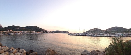 View of port andratx in Mallorca の素材