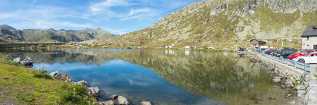 Gotthard Pass, Switzerland. Landscape during summer timeのeditorial素材