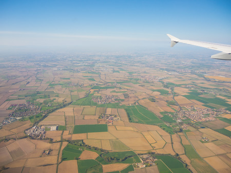 The Po Valley from the plane window