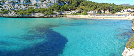Cala d'Este, Cala Romantica, Porto Cristo, Majorca, Spainのeditorial素材