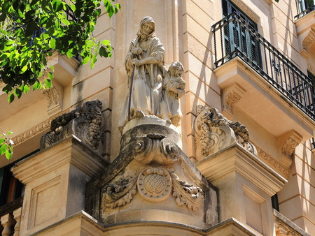 Palma de Mallorca, Spain. Views of the streets of the old city centerのeditorial素材
