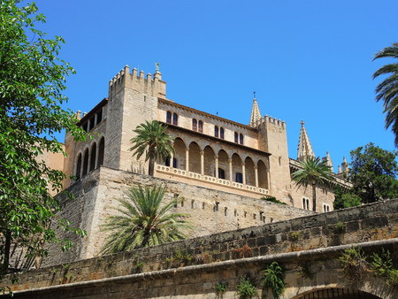 Palma de Mallorca, Spain. The Royal Palace of La Almudainaのeditorial素材