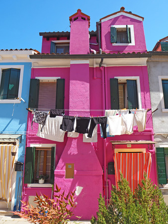 Burano, Venice, Italy. Burano islandのeditorial素材