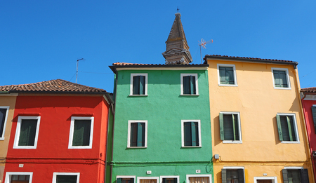 Burano, Venice, Italy. Burano islandのeditorial素材
