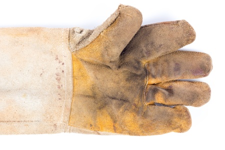 Work gloves on white backgroundの写真素材