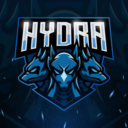 Hydra mascot esport logo designのイラスト素材