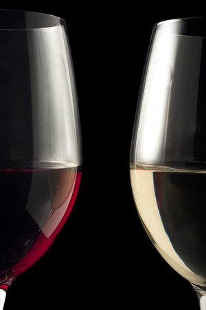 Symmetrical Wine Glassesの写真素材