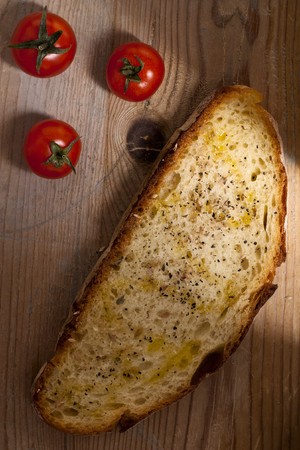 Bread with Cherry Tomatoes