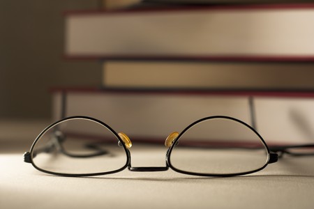 Glasses with Booksの写真素材