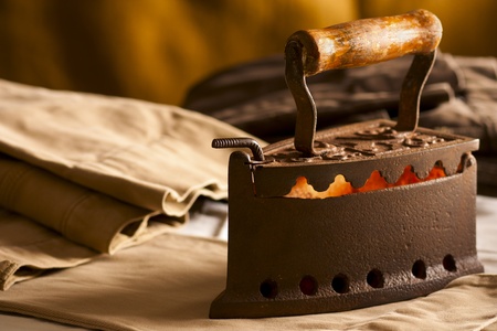 Ancient Iron on Trousersの写真素材