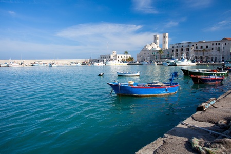 Molfetta Harbour with Duomo - Apulia, Italy