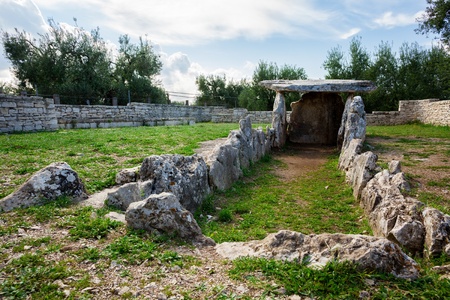 Dolmen della Chianca, Bisceglie, Apulia, Italyの写真素材