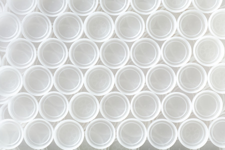 Many White Plastic Stoppers