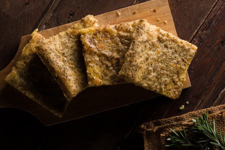 Farinata, a Traditional Italian Dish Made of Chickpeasの写真素材