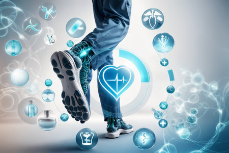 Explore the intersection of art and wellness with captivating medical-themed digital artwork, perfect for health-related projects, AI Generatedの素材