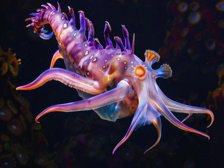 Compelling Collection of Unseen Deep Ocean Imagery Presents Unique Underwater Vistas in a Harmonious, Consistent Color Palette to Elevate the Visualsの素材