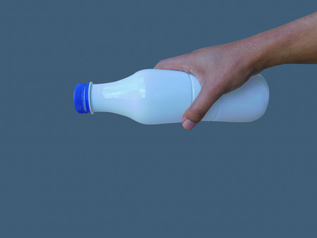 ISOLATED YOGURT BOTTLE