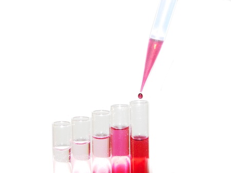 Pipette with standardsの写真素材