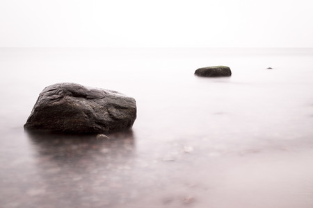 Rock in the waterの写真素材
