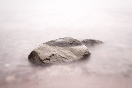 Rock in the waterの写真素材