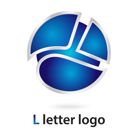 l letter designのイラスト素材