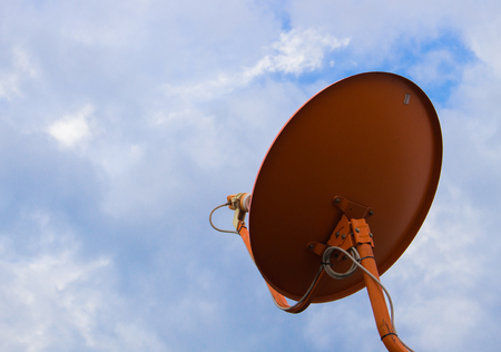 Satellite under skyの写真素材