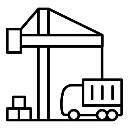 Logistic iconのイラスト素材