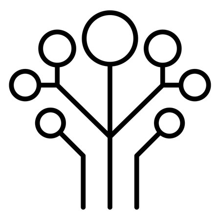 Data network line iconのイラスト素材