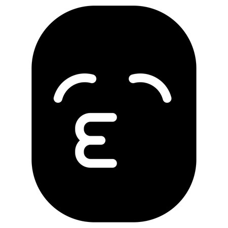 Cheeky face iconのイラスト素材