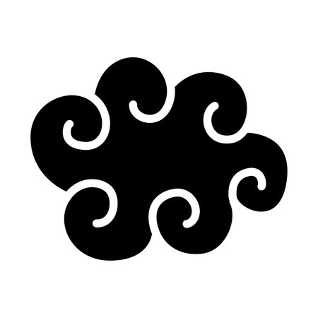 Curl cloud iconのイラスト素材