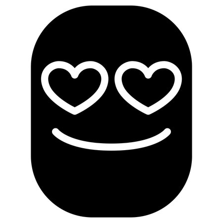 In love face iconのイラスト素材
