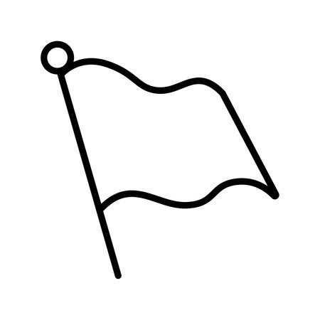 Flag line iconの写真素材
