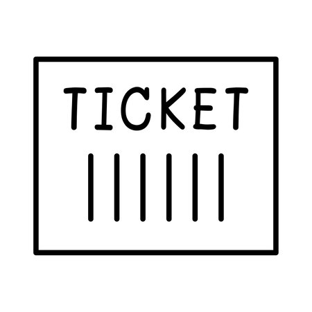 ticket line iconの写真素材
