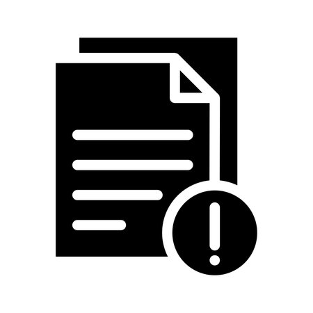 File warning iconの写真素材