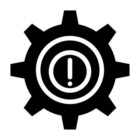 Setting warning iconの写真素材