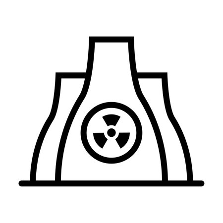 Nuclear power plant iconのイラスト素材