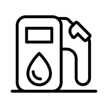Gas station iconのイラスト素材