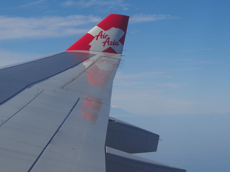 TOKYO, JAPAN - OCTOBER 30: Thai AirAsia X (TAAX) planeのeditorial素材