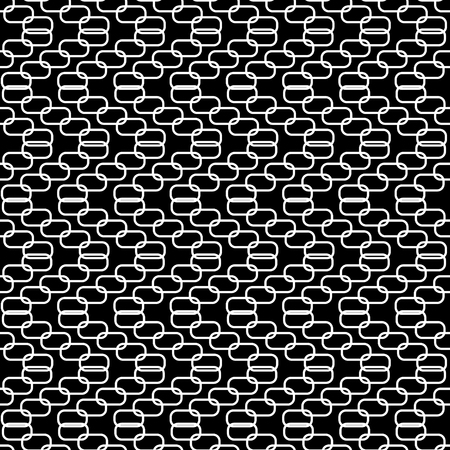Seamless black and white geometric pattern. Monochrome grid  Background Vector illustration.