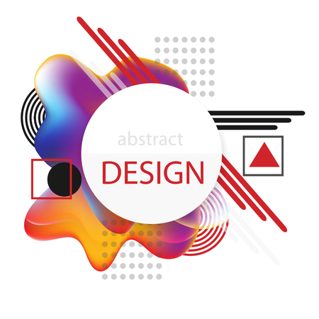 Abstract minimal geometric background. Geometric pattern with trendy gradient texture. For printing on covers, banners, sales, flyers. Modern design. Vector. EPS10のイラスト素材