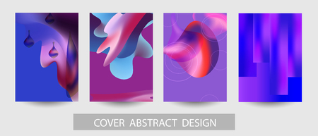 Geometric design of the cover, poster, banner. Trendy gradient texture. Vector. EPS10のイラスト素材