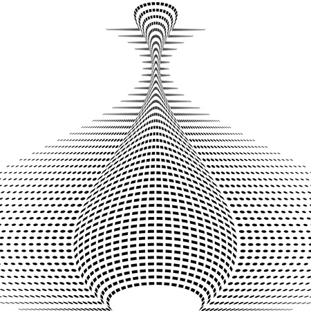 Abstract halftone pattern. Vector halftone dots background for design banners, posters, business projects, pop art texture, covers. Geometric black and white textureのイラスト素材