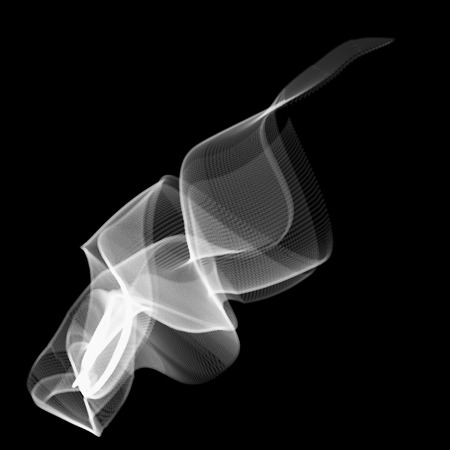 White vector wave. Stylish futuristic background. EPS10のイラスト素材