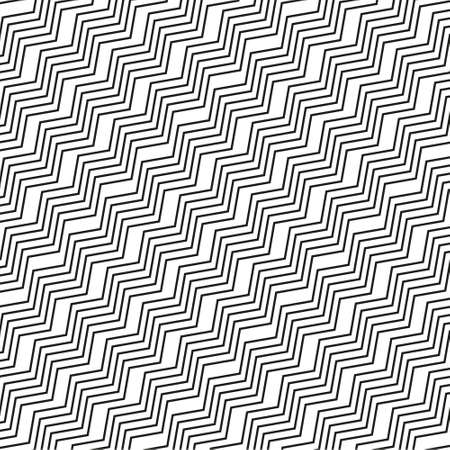 Black and white geometric pattern. Geometrical background with the effect of visual distortion. Vector illustration.のイラスト素材