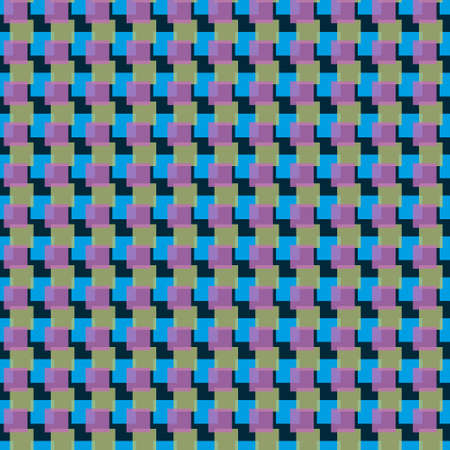 Seamless geometric pattern from multicolored squares.